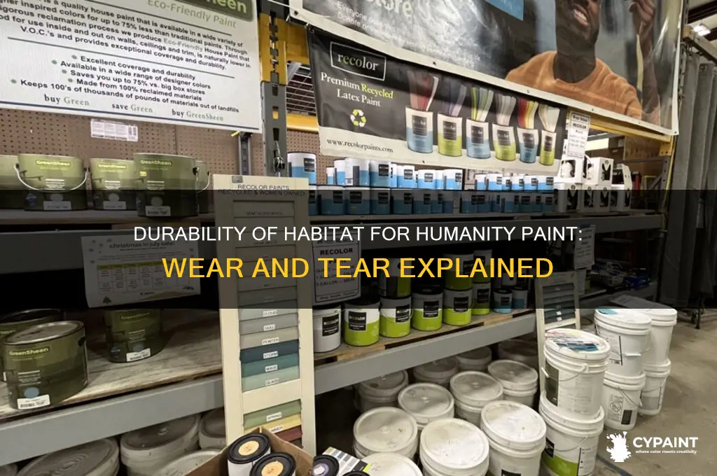 how does the paint at habitat humanity wear
