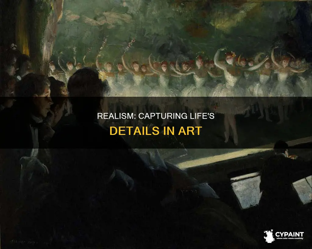 how does the painting above clearly represent realism brainly