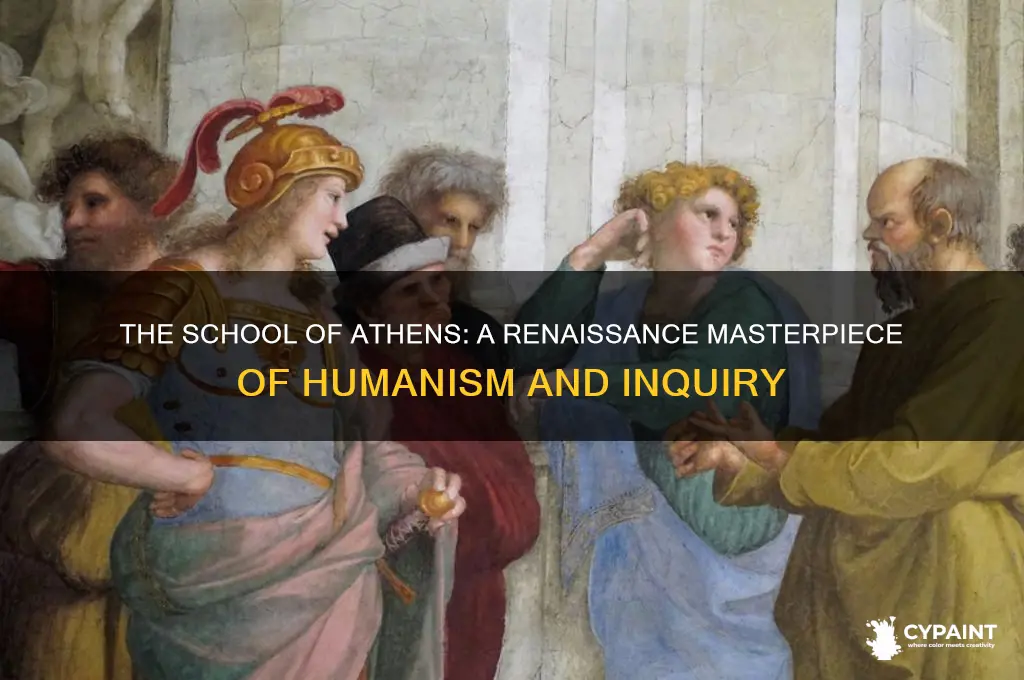 how does the painting school of athens represent renaissance values