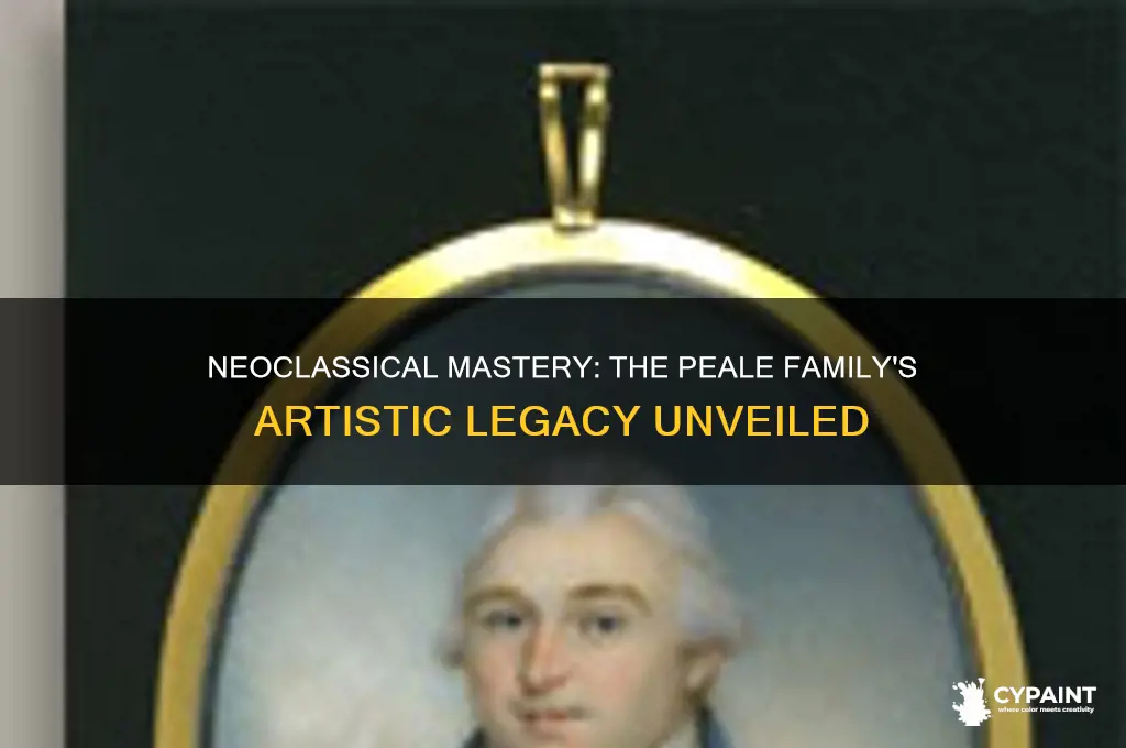 how does the peale family painting show neoclassicism