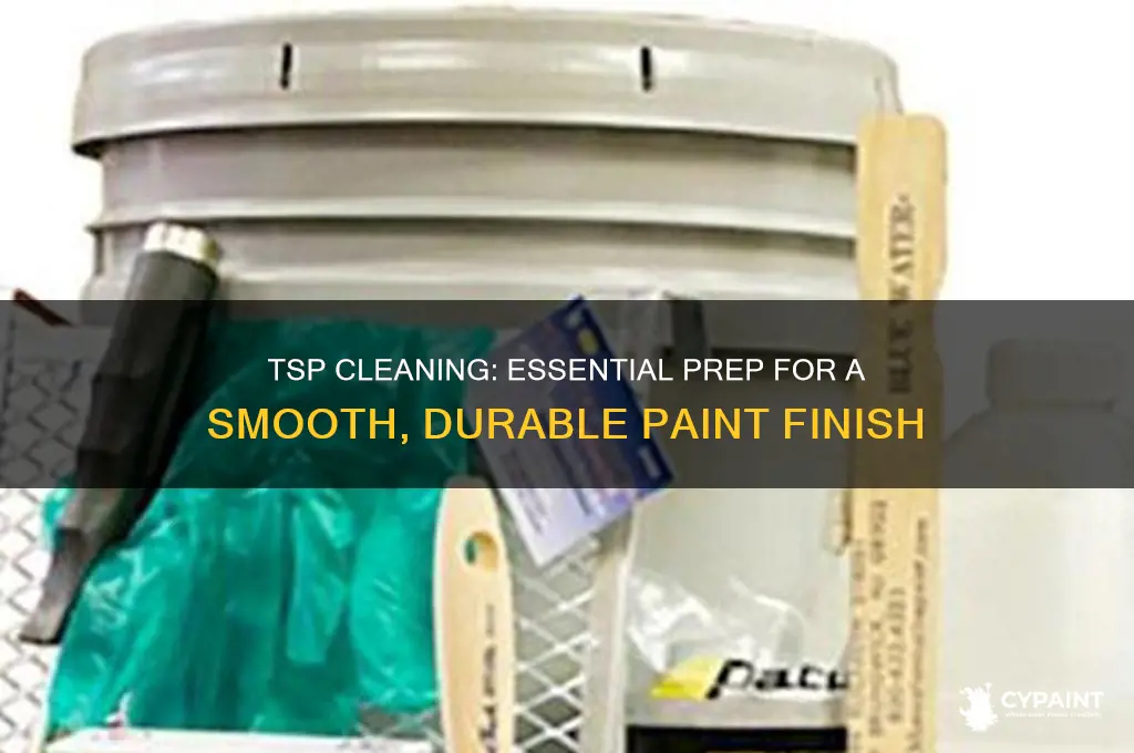 how does tsp work in preparing an area for painting