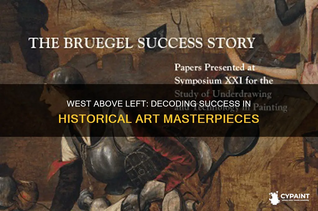 how does west above left depict a successful history painting