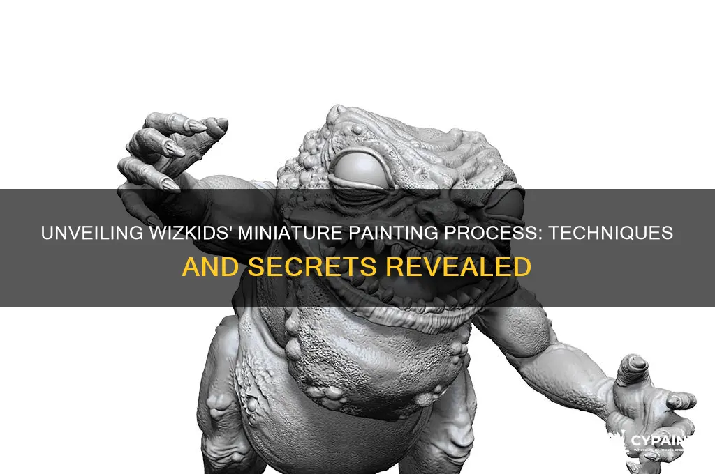 how does wizkids paint all of their miniatures