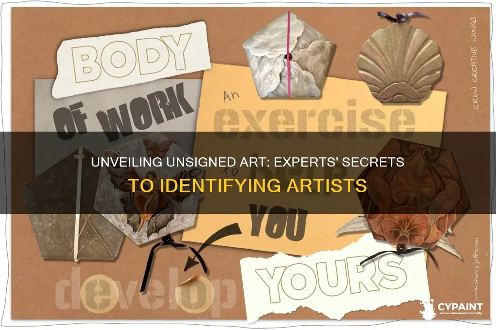 how doexperts identify the artist on an unsigned painting