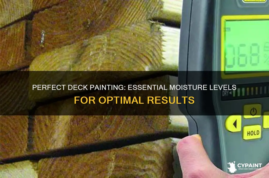 how dry does a deck before painting