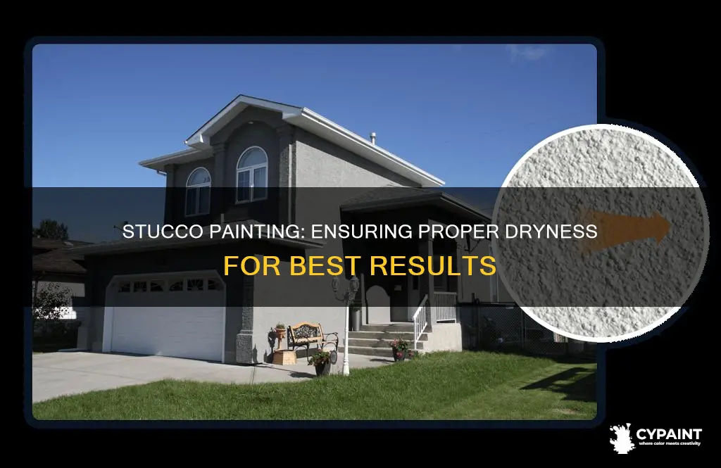 how dry does stucco have to be before painting