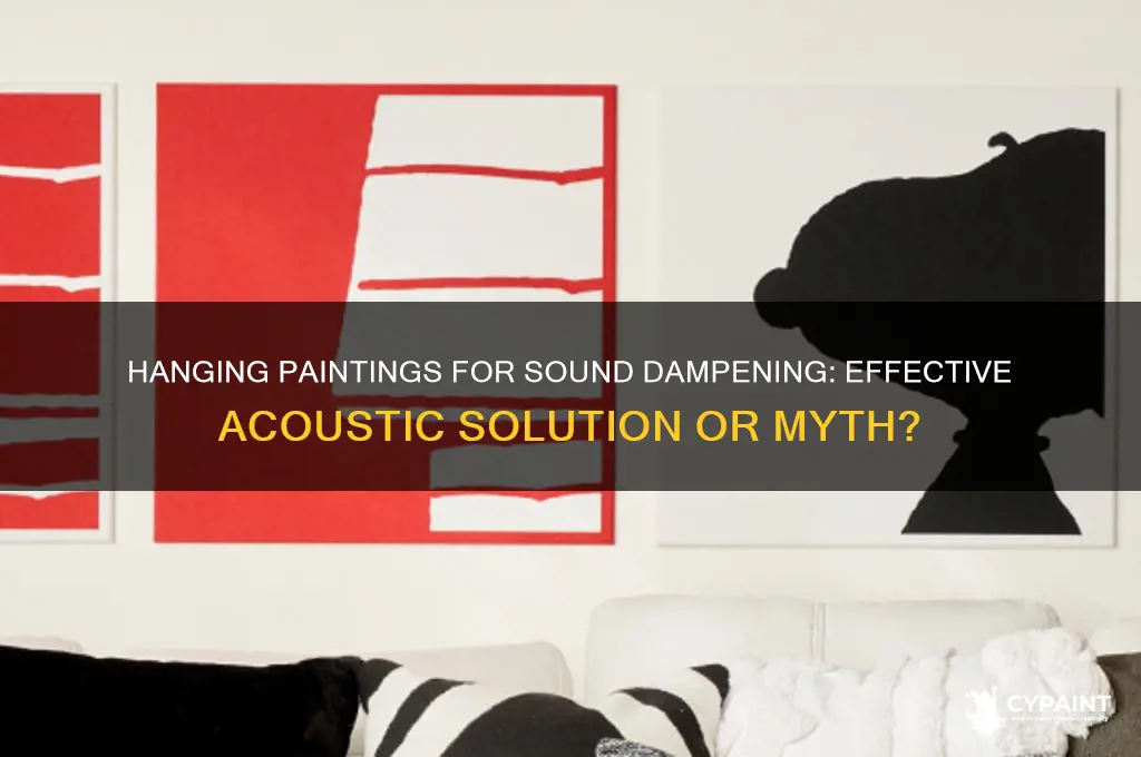 how effective is hanging paintings to dampen sound