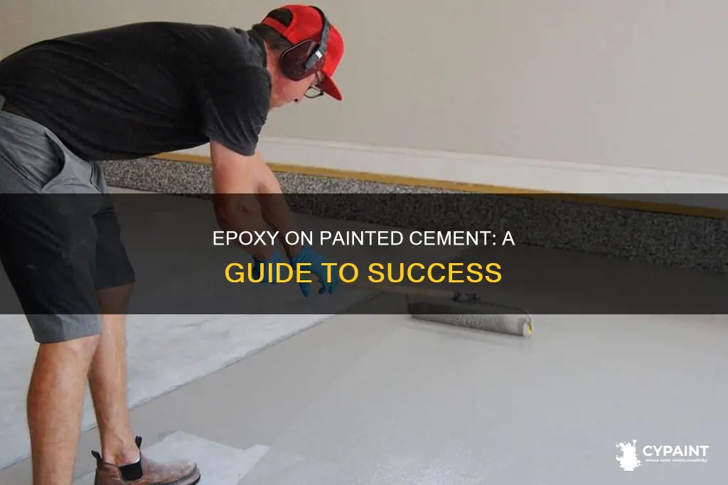 how epoxy works on a previously painted cement surface