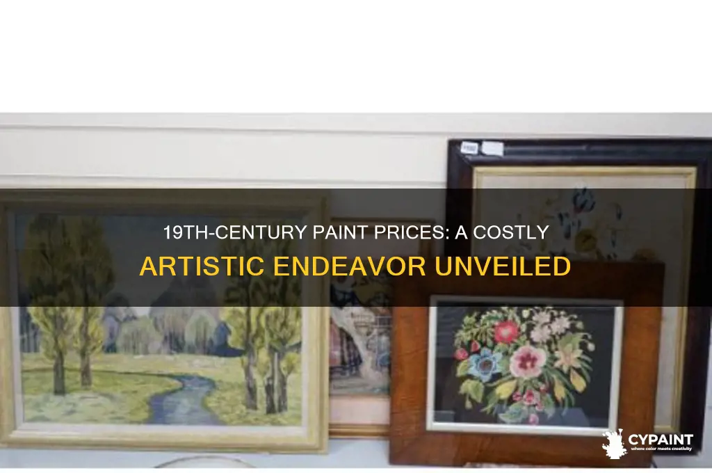how expensive is paint in 19th century