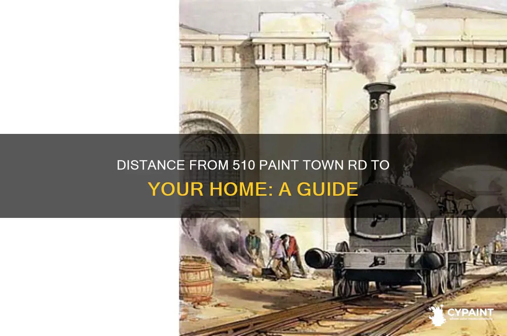 how far away is home from 510 paint town rd