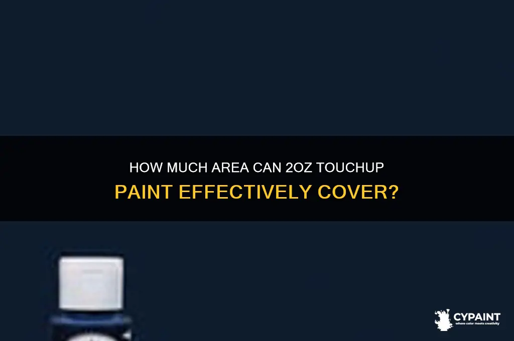 how far does 2oz touchup paint cover