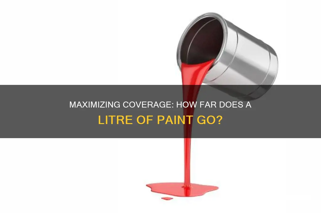 how far does a litre of paint go