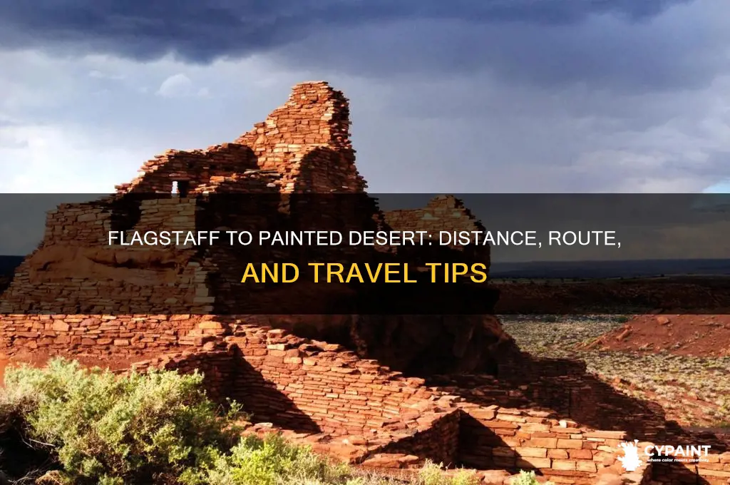 how far flagstaff to the painted desert