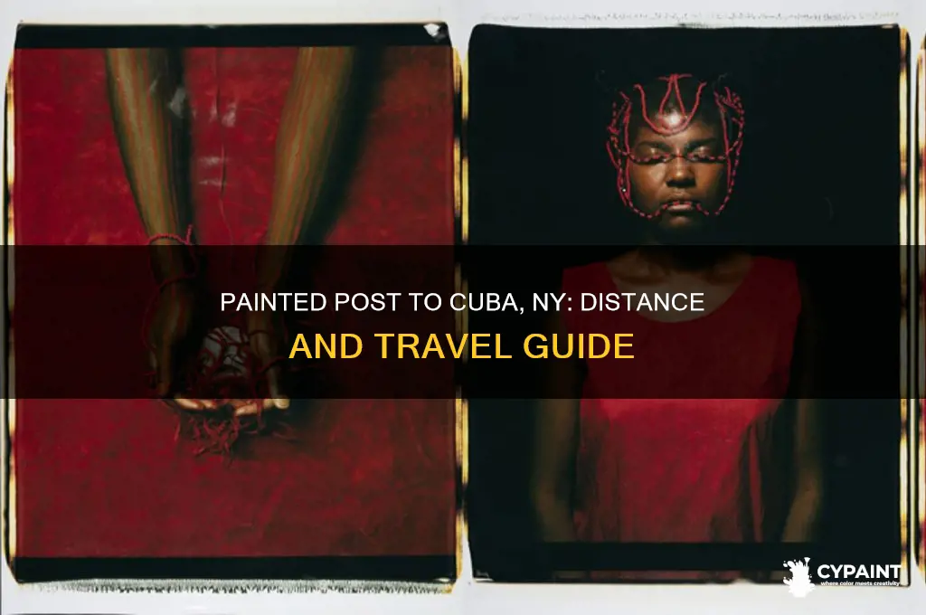how far from painted post to cuba ny