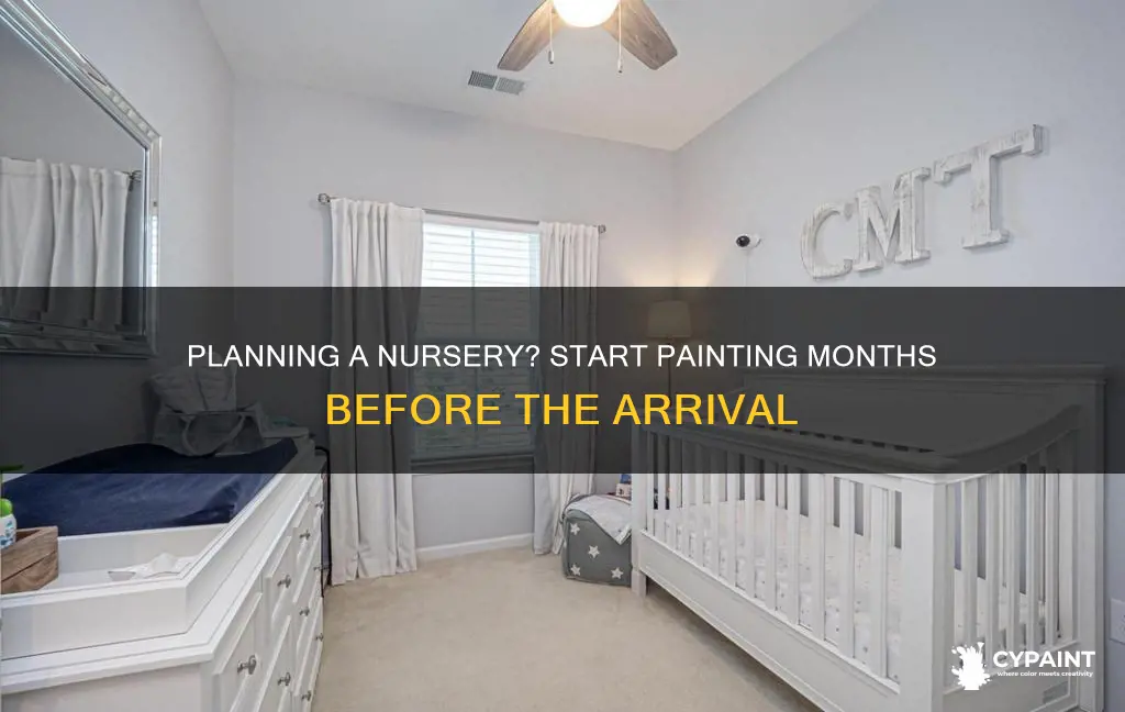 how far in advance should you paint a nursery