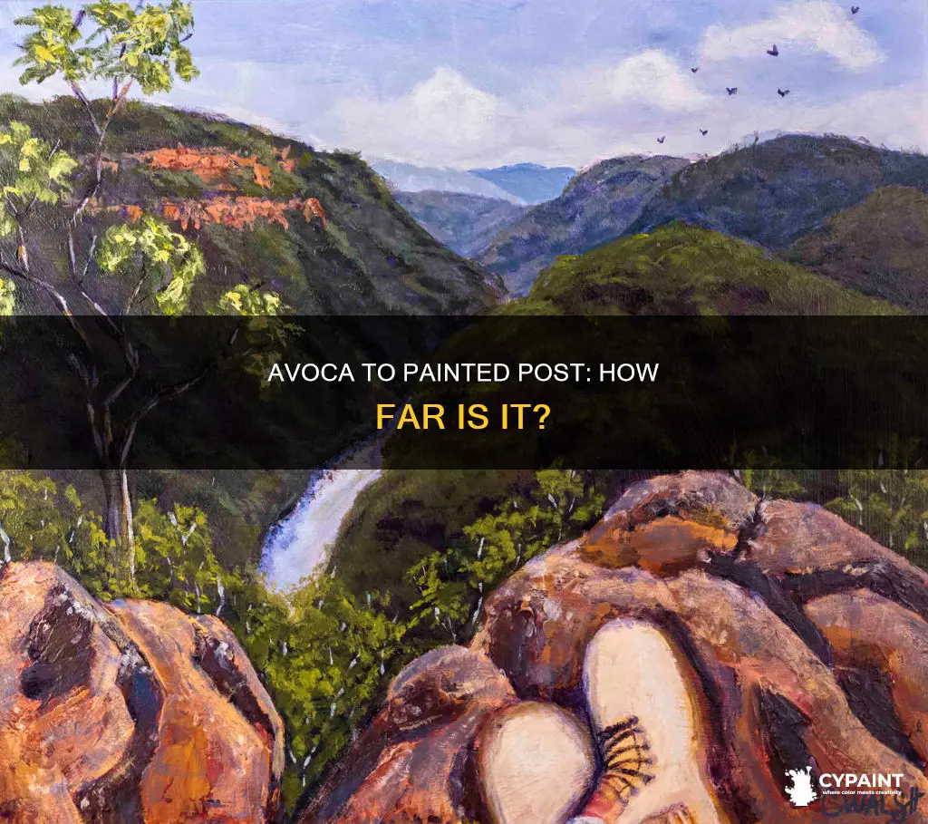 how far is avoca ny from painted post ny