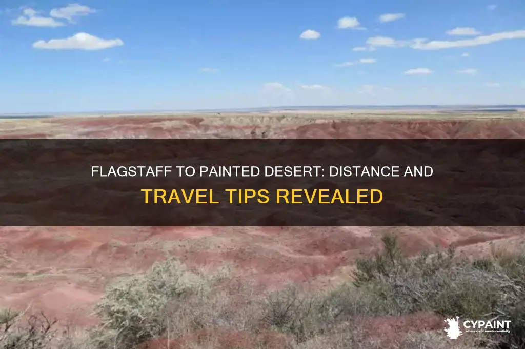how far is flagstaff from the painted desert