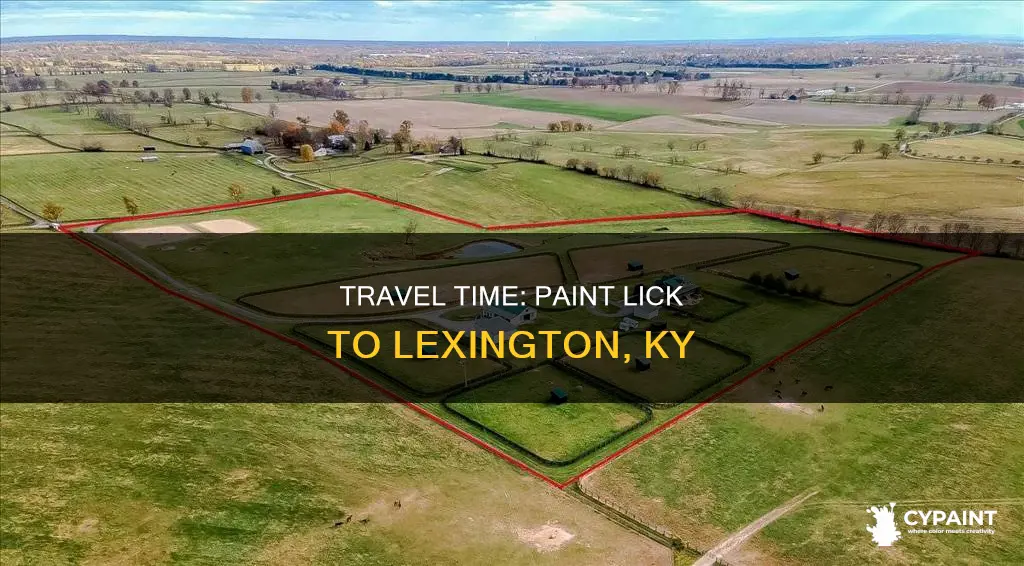 how far is paint lick ky from lexington ky