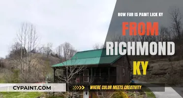 Travel Time: Paint Lick to Richmond, KY