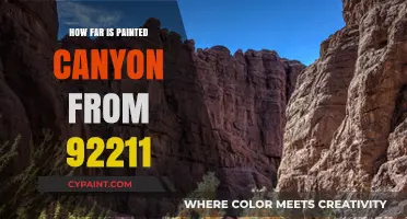 Painted Canyon Distance from 92211: A Travel Guide