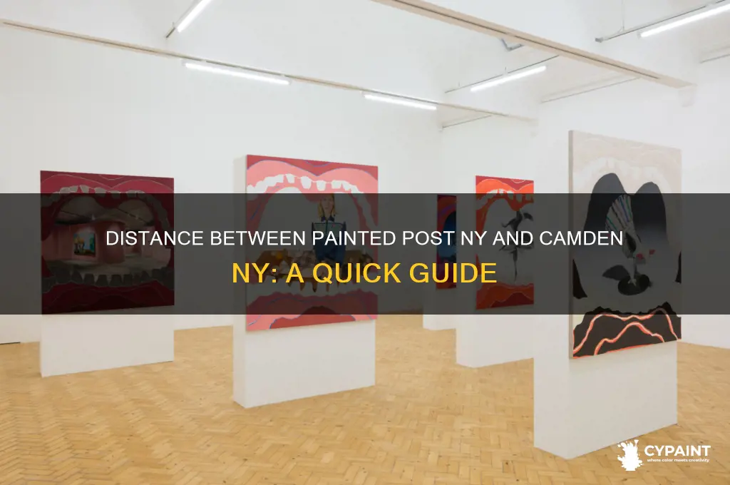 how far is painted post ny from camden new york