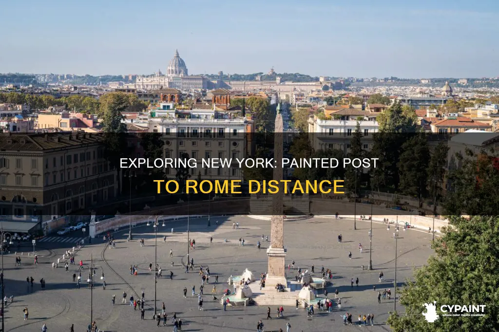 how far is painted post ny from rome ny