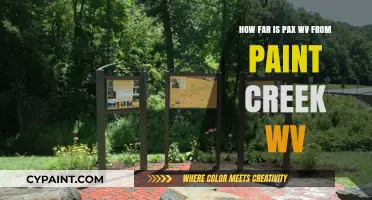 Pax WV to Paint Creek WV: How Far?