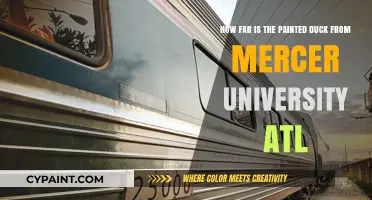 Distance from Mercer University ATL to The Painted Duck