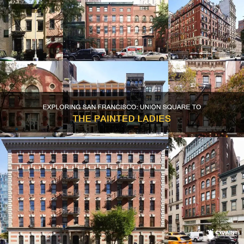 how far is the painted ladies from union square