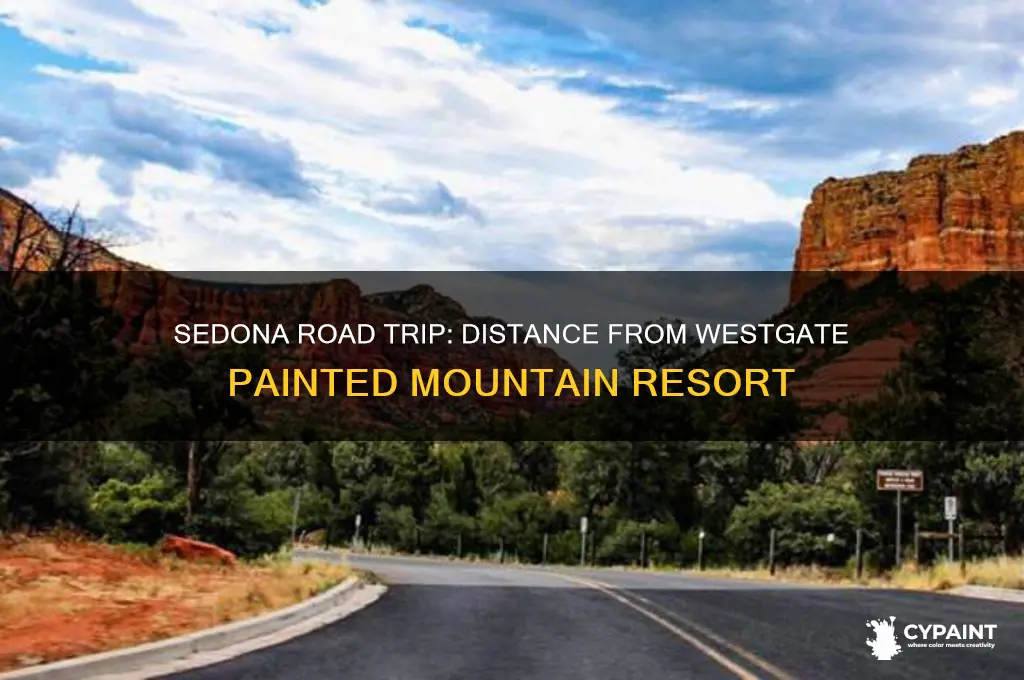 how far to sedona az from westgate painted mountain resort