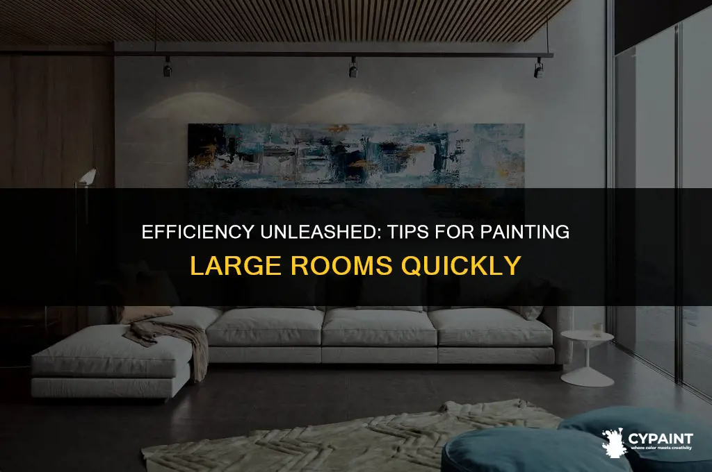 how fast can you paint a large room