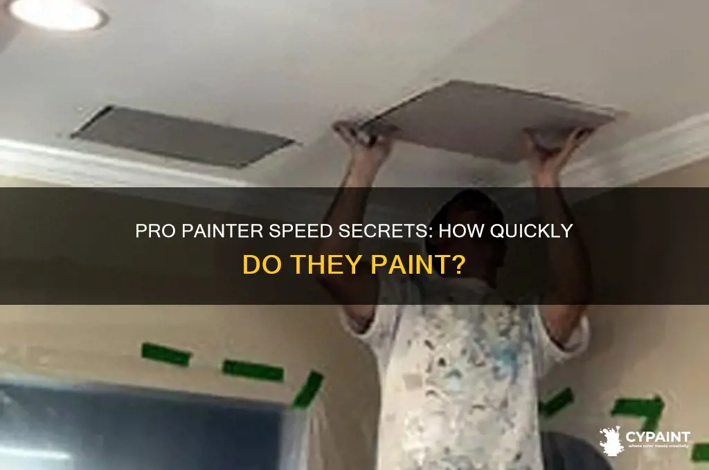 how fast does a pro painter paint