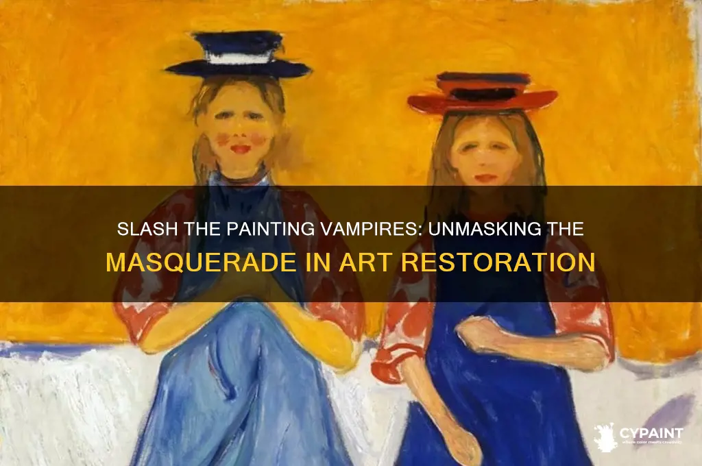 how fo i slash the paintings vapires masquerade