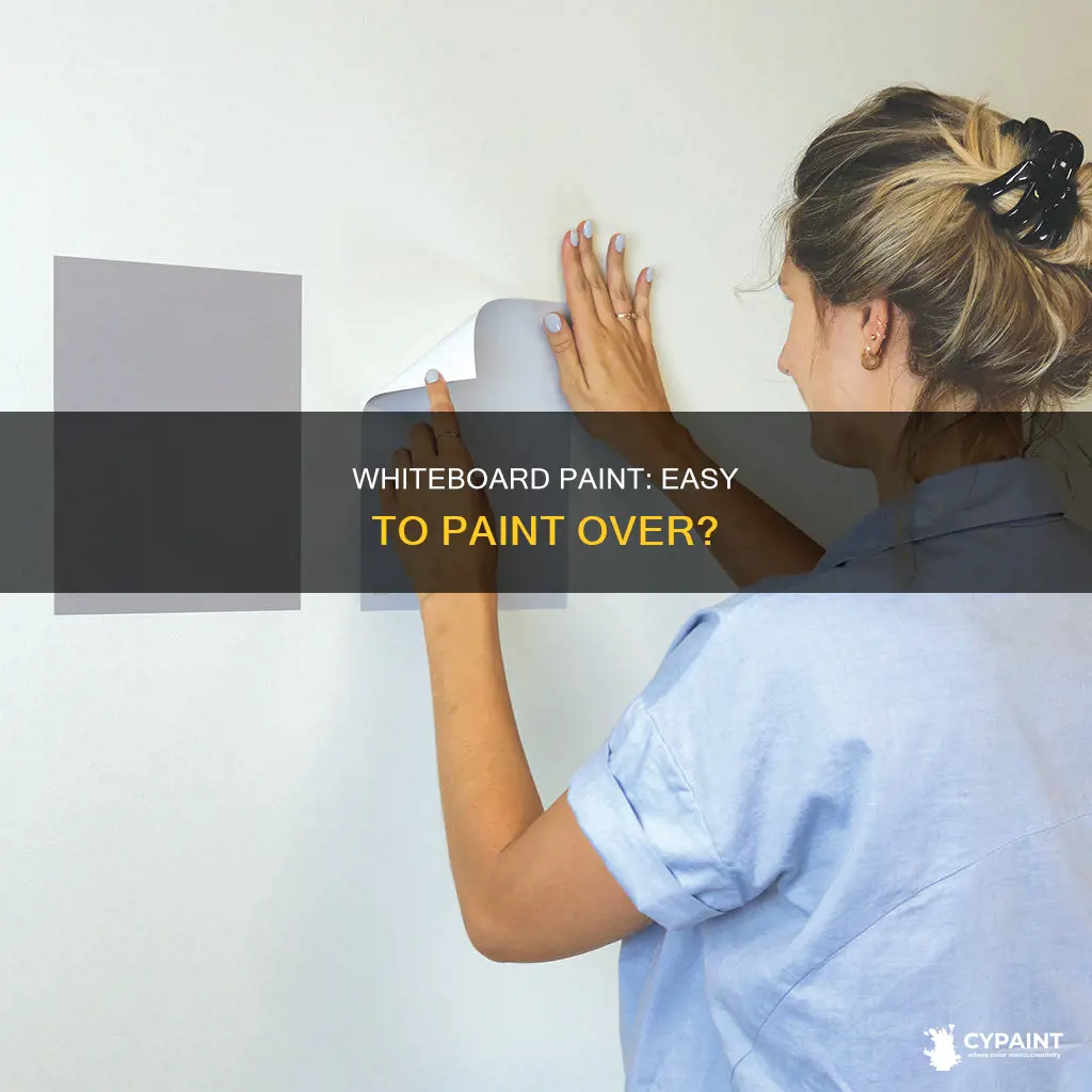 how hard is it to paint over whiteboard paint