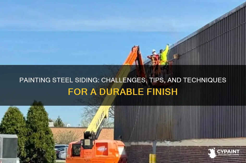 how hard is it to paint steel siding