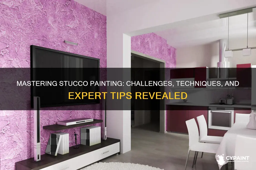 how hard is it to paint stucco