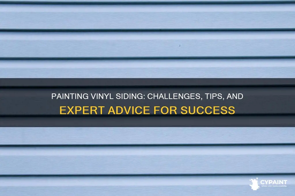how hard is it to paint vinyl siding