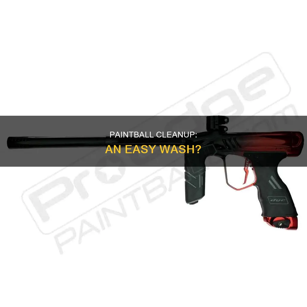 how hard is it to wash paint balls of
