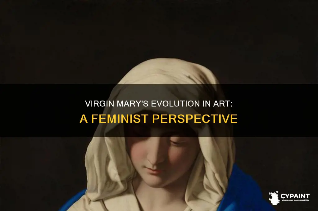 how has the virgin mary been portrayed in paintings feminism