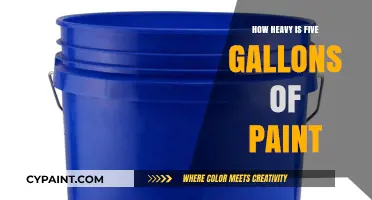 How Much Does Five Gallons of Paint Weigh? A Detailed Guide