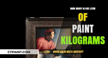 How Much Does One Liter of Paint Weigh in Kilograms?