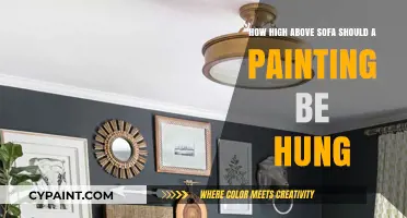 The Perfect Height for Hanging Art Above Your Sofa
