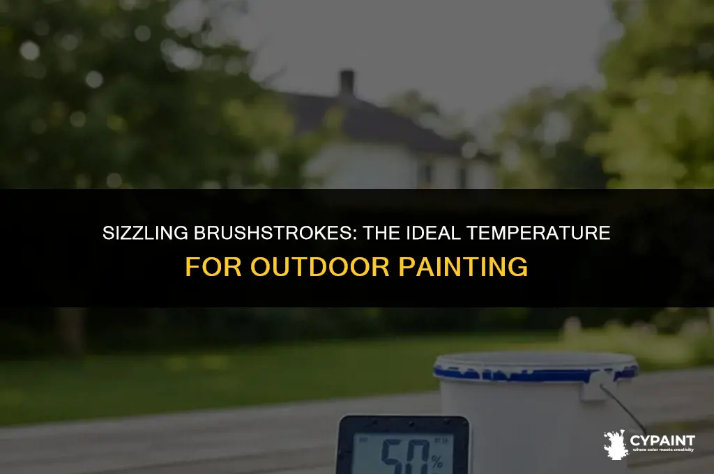 how hot can it be to paint outside