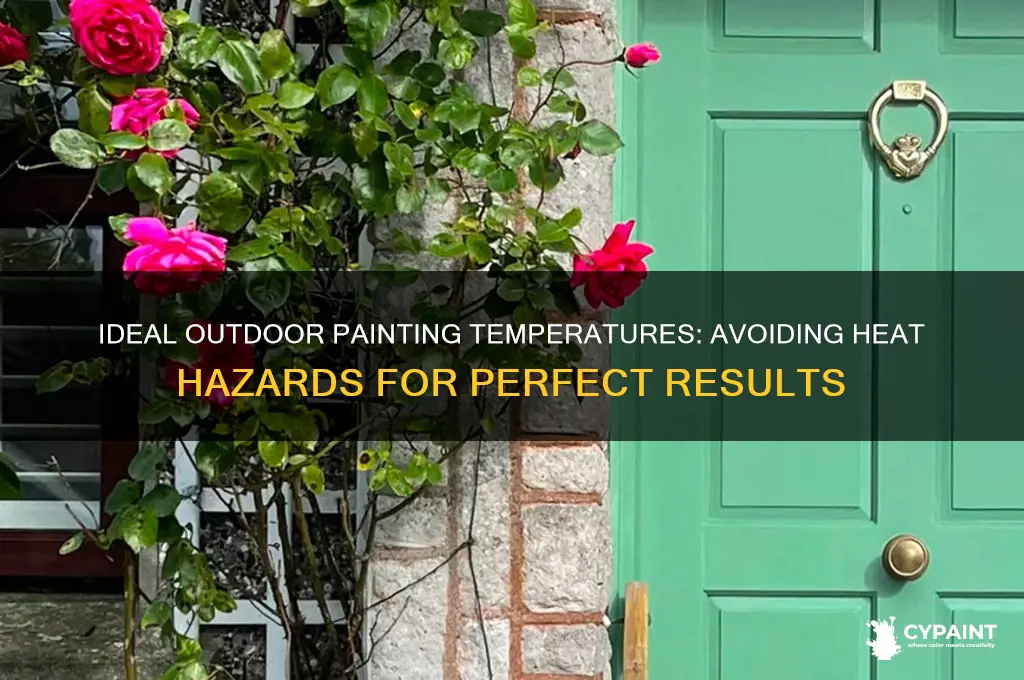 how hot is too hot to paint outside