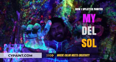 Splatter Painting My Del Sol: A Creative Car Makeover Adventure