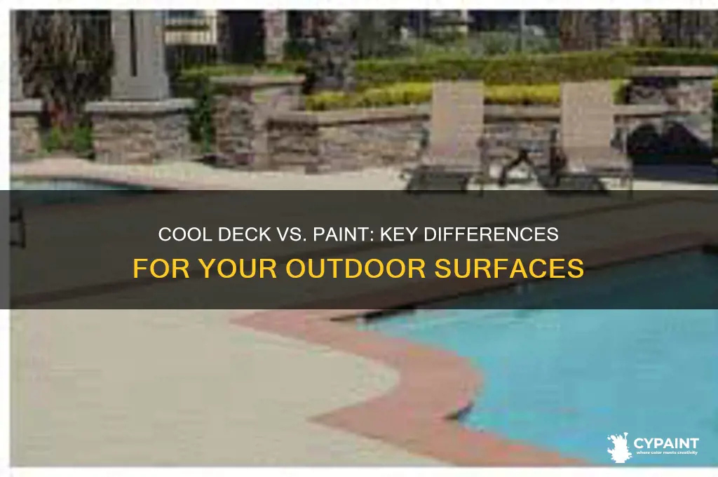 how is cool deck different from paint