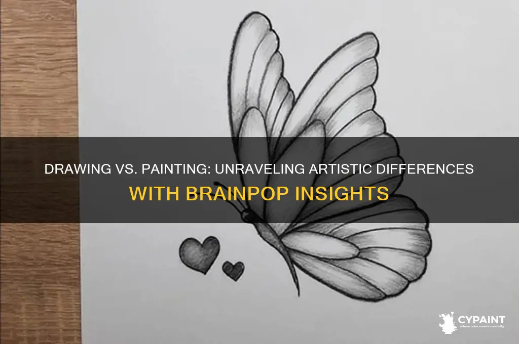 how is drawing different from painting brainpop
