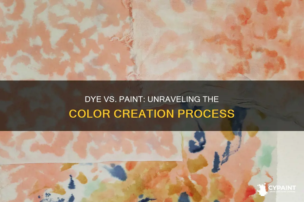 how is dye made and what separates it from paint