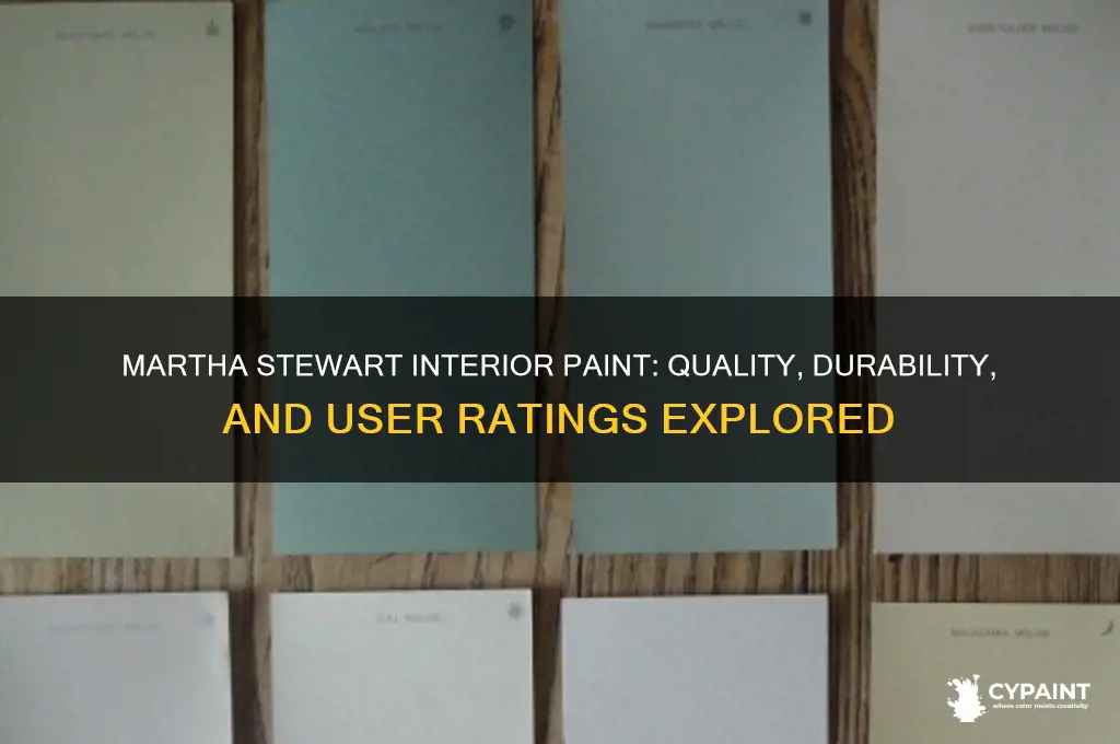 how is martha stewart interior paint rated