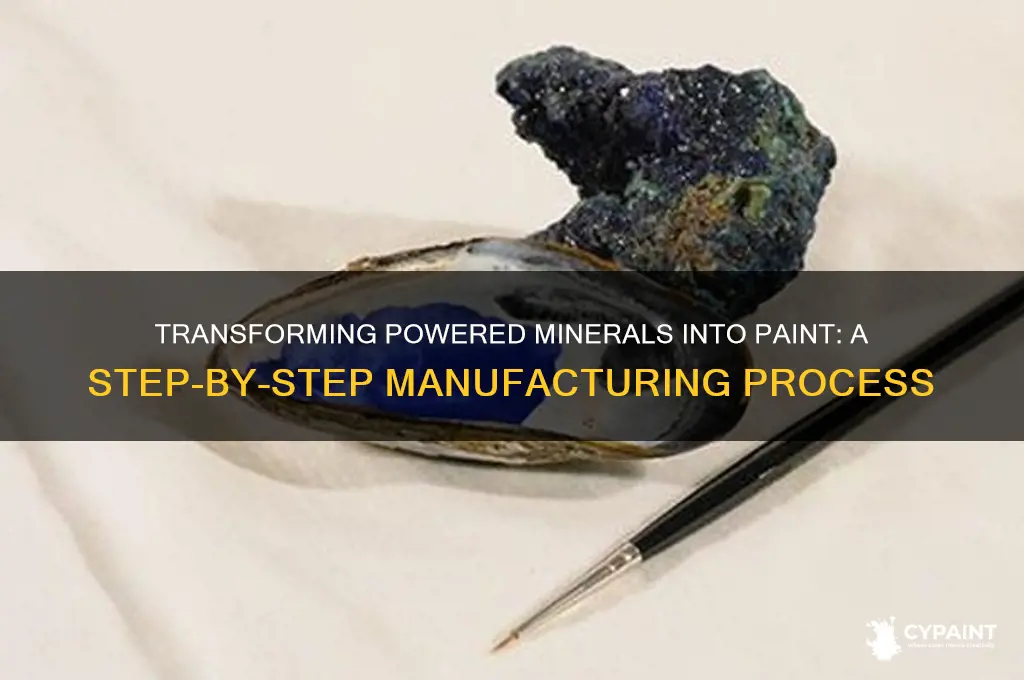 how is powered minerals made into paint